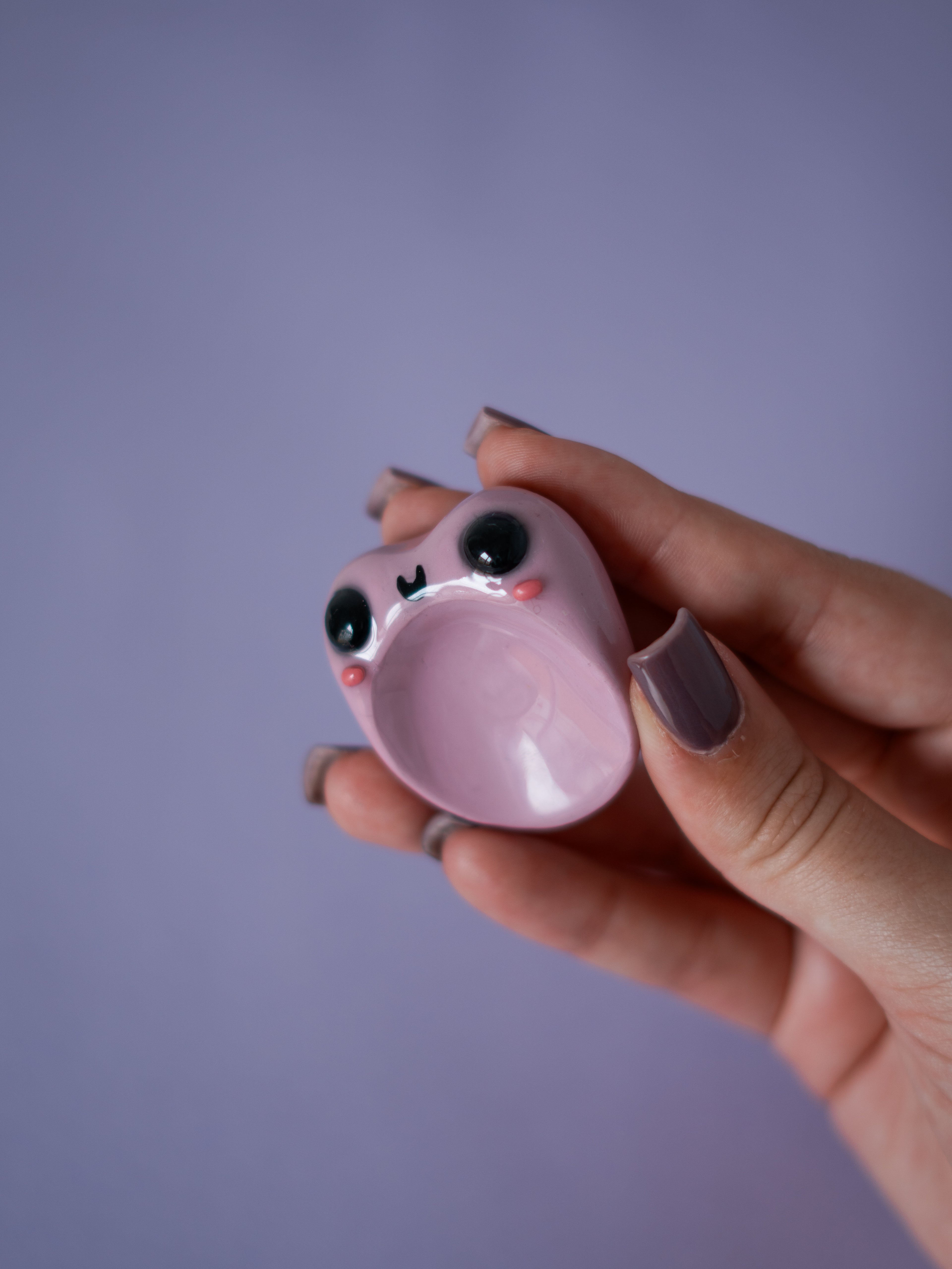 Worry Stone - Sapo Rosa/Lilás